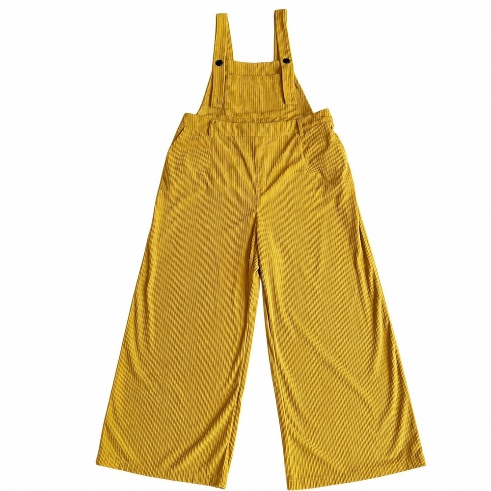 Ginger Corduroy Overalls Wide Leg Retro Cottagecore Jumpsuit Size 0XL 14-16